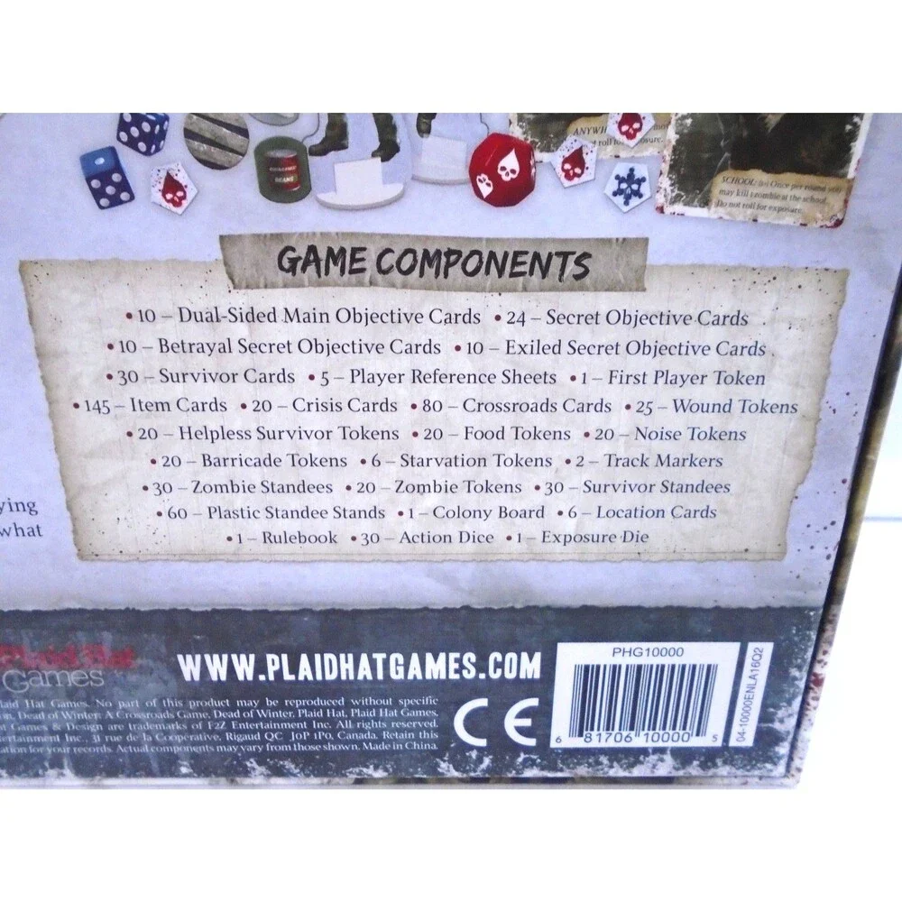 Dead of Winter A Crossroads Game Plaid Hat Games Open Box Never used